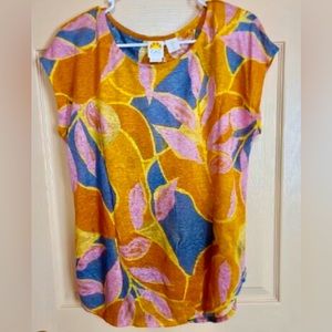 C&C California - Clothing for Women / Boxy Dolman T-Shirt - Linen, Short Sleeve